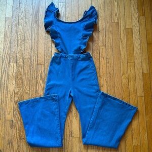 Boutique open back jumpsuit